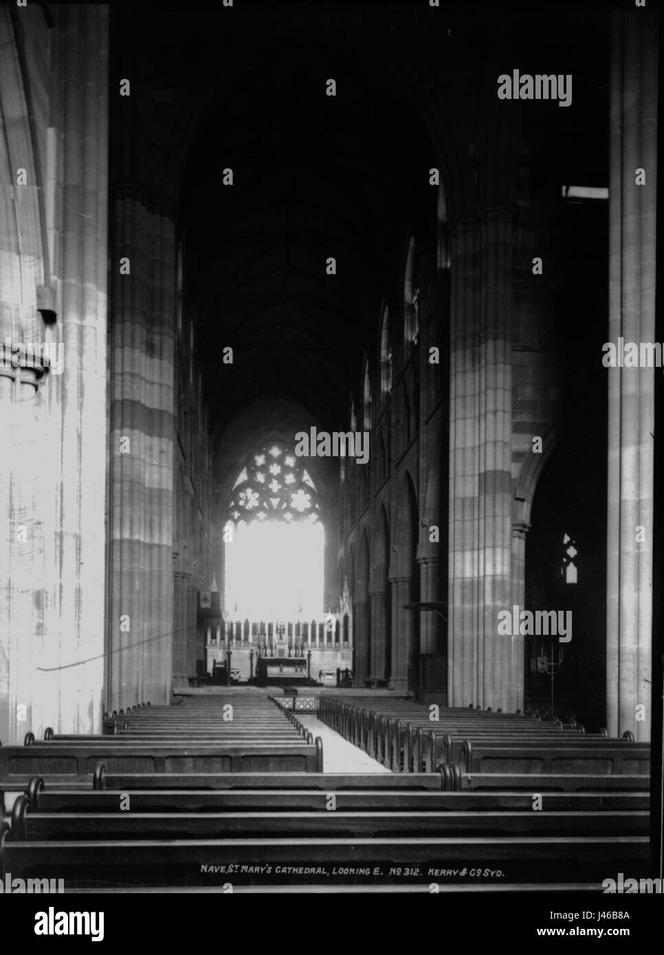 Navata centrale, la Cattedrale di St Mary dal Powerhouse Museum Collection Foto Stock