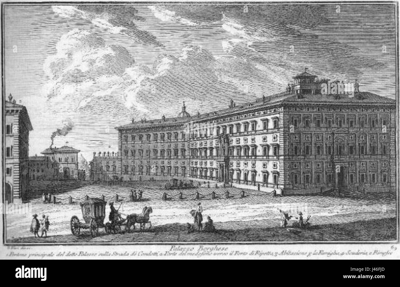 Palazzo Borghese Foto Stock