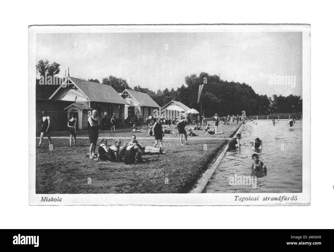 Fotografia di Miskolc, una città in Ungheria, che mostra il suo paesaggio urbano e i siti storici. Foto Stock