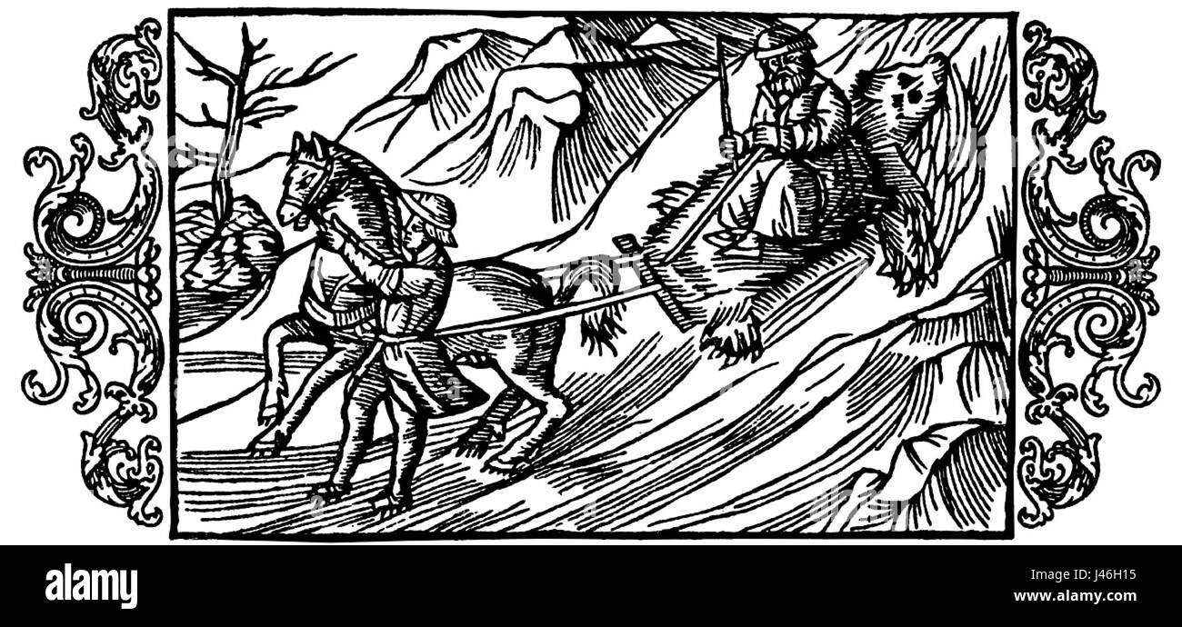 Olaus Magnus sull'Attenzione agli Anziani Foto Stock