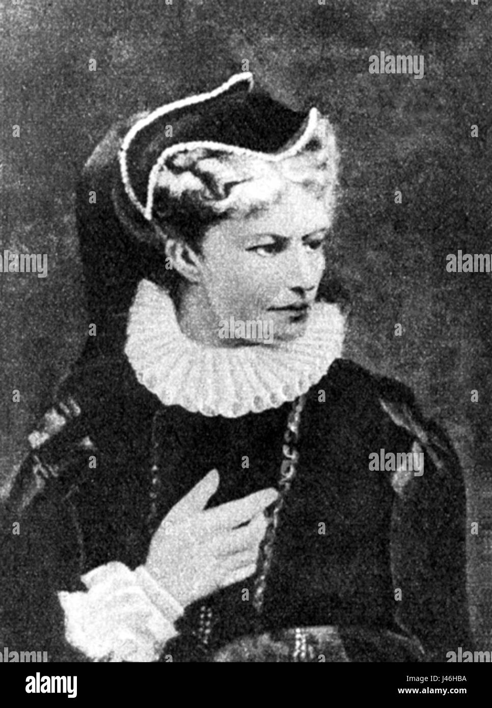 Modrzejewska come Maria Stuart Foto Stock