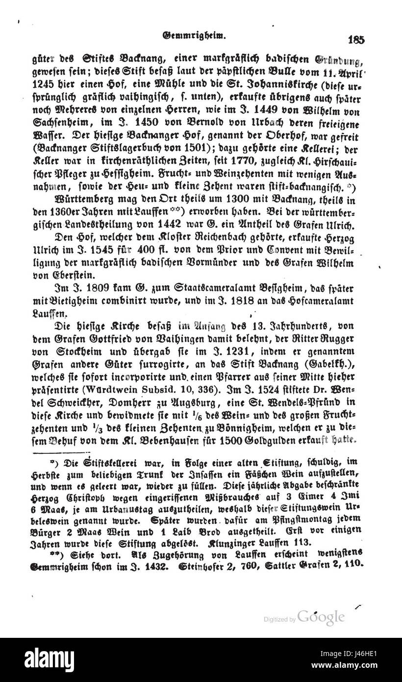 Questa immagine mostra una rappresentazione dettagliata di OABesigheim, probabilmente riferita al comune di Besigheim in Germania. L'area è conosciuta per i suoi edifici storici, la cultura locale e l'importanza regionale nella valle del fiume Neckar. Foto Stock