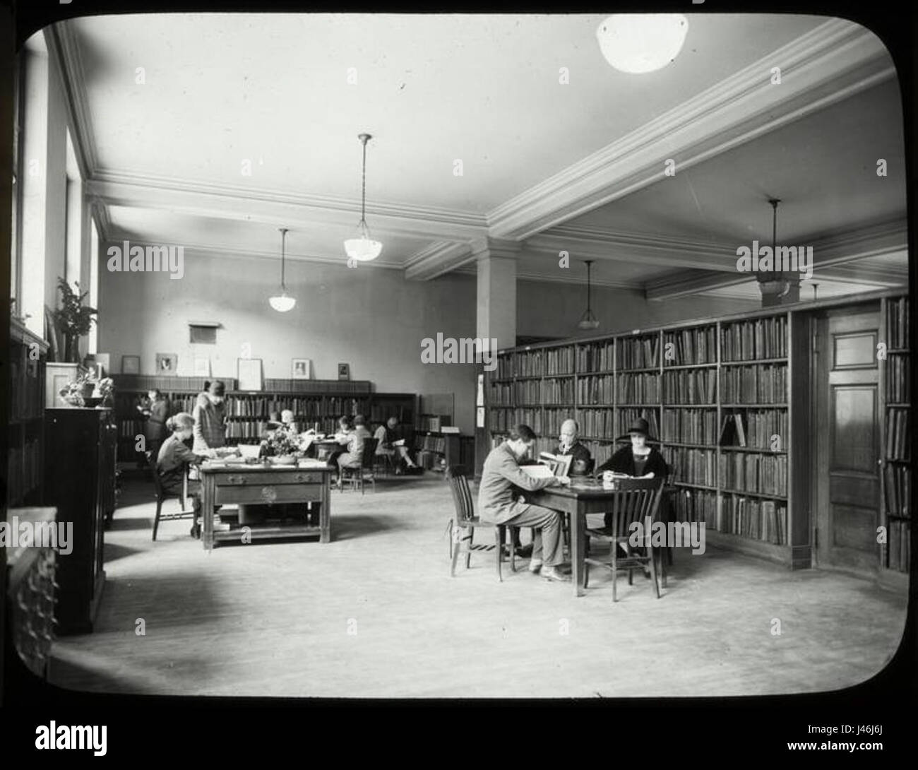 Libreria musicale a NYPL Foto Stock