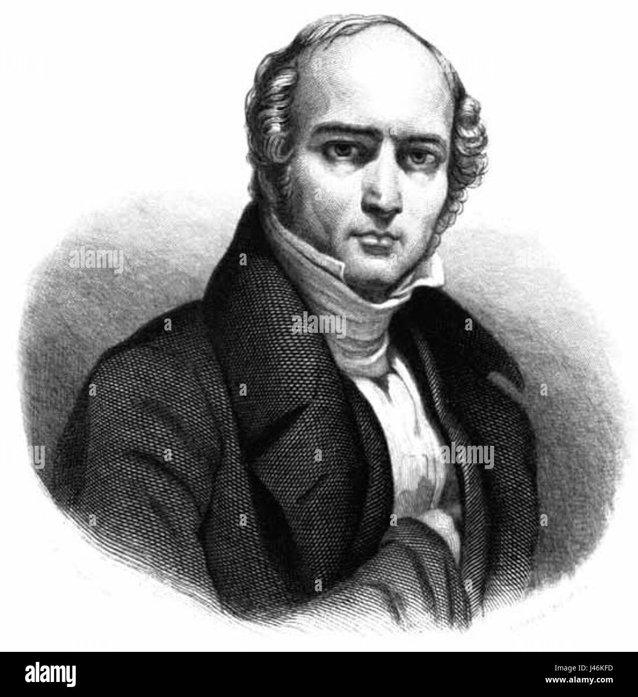 Odilon Barrot è stato un importante politico e avvocato francese nel XIX secolo, primo ministro francese negli anni '1840 Fu coinvolto in riforme politiche chiave durante il suo mandato. Foto Stock