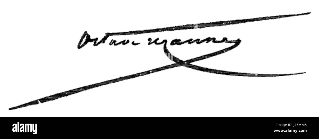 Questo si riferisce alla firma di Octave Uzanne, uno scrittore ed editore francese attivo tra la fine del XIX e l'inizio del XX secolo, noto per le sue opere sulla letteratura, la moda e le arti Foto Stock