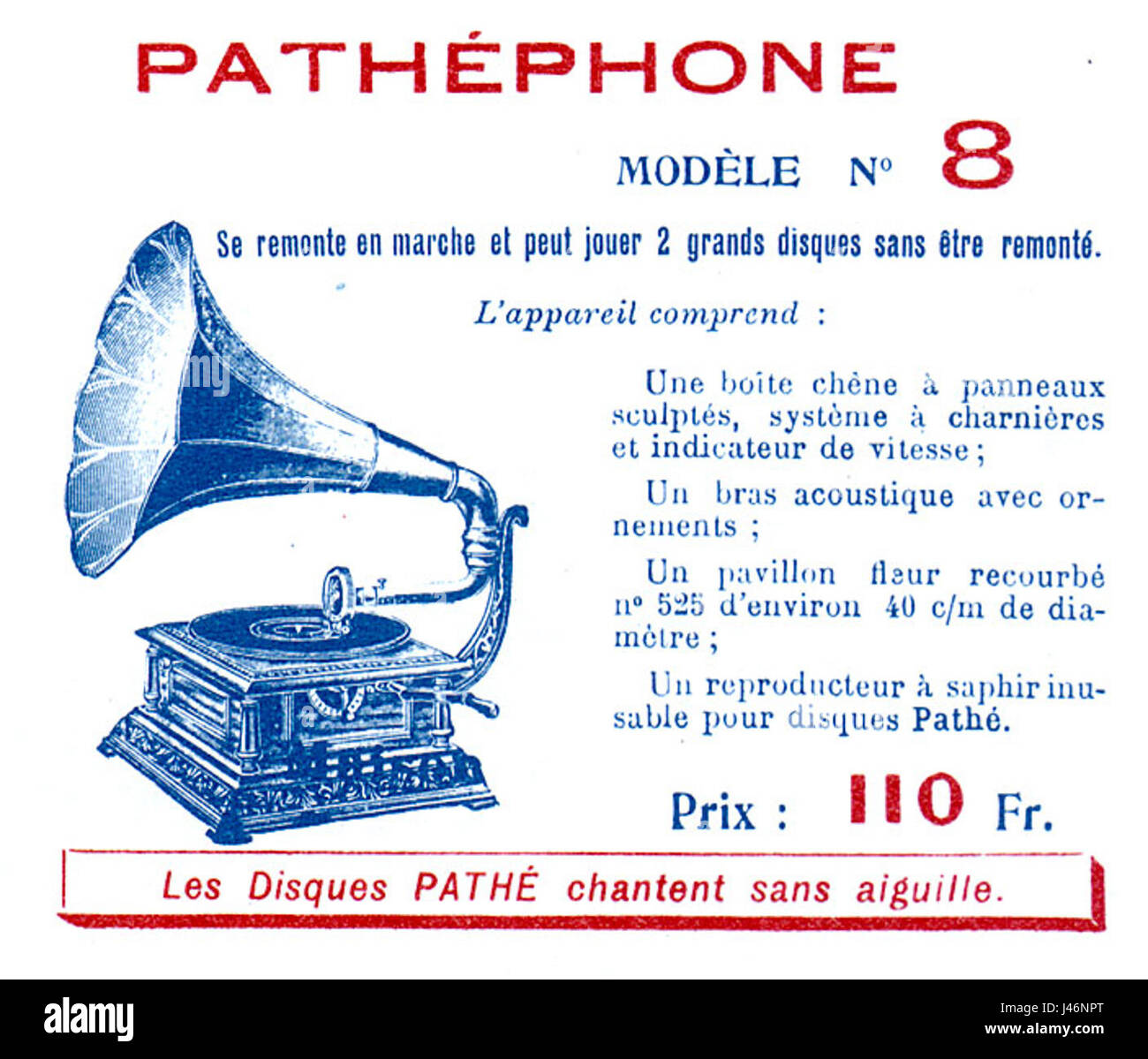 Pathephone8 Foto Stock