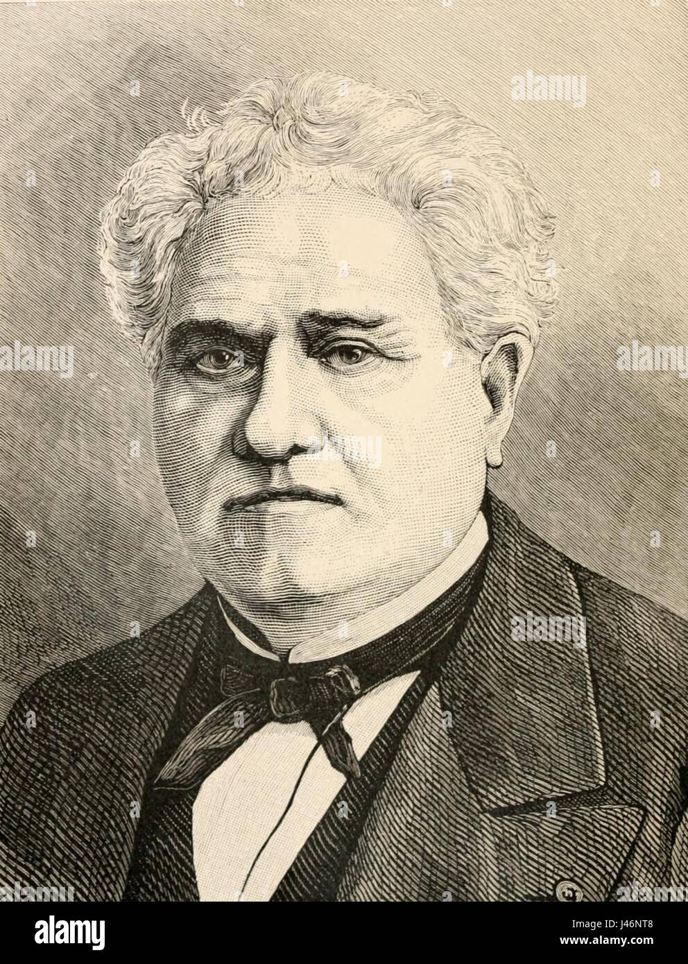 Paul Gervais è stato un naturalista e paleontologo francese noto per il suo lavoro sulle creature preistoriche. I suoi contributi furono fondamentali per comprendere l'evoluzione delle specie vertebrate. Foto Stock