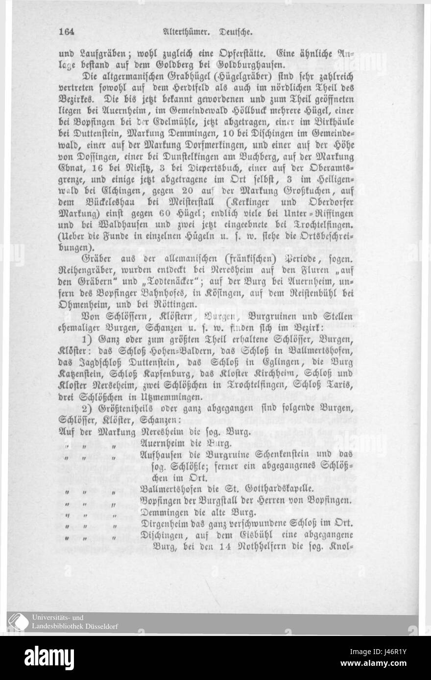 Oberamt Neresheim è un quartiere storico situato nella regione tedesca del Baden-WÃ¼rttemberg. Conosciuta per il suo patrimonio culturale e i paesaggi pittoreschi, rappresenta una regione ricca di storia e tradizione. Foto Stock