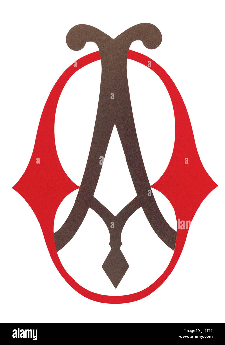 Il logo Old Opel rappresenta la storica identità del marchio del produttore automobilistico tedesco Opel, noto per i suoi design innovativi e la sua ingegneria nel settore automobilistico. Foto Stock