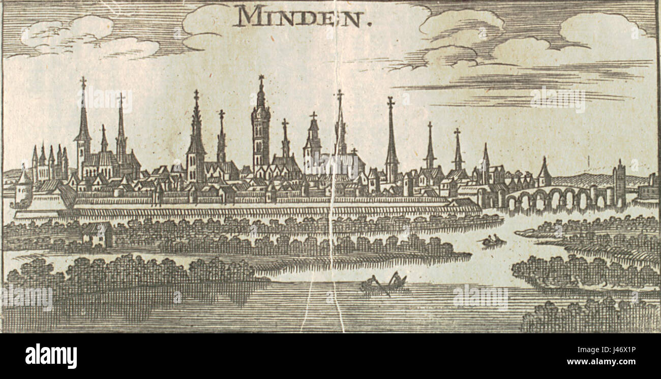Minden 17. Jahrhundert Foto Stock