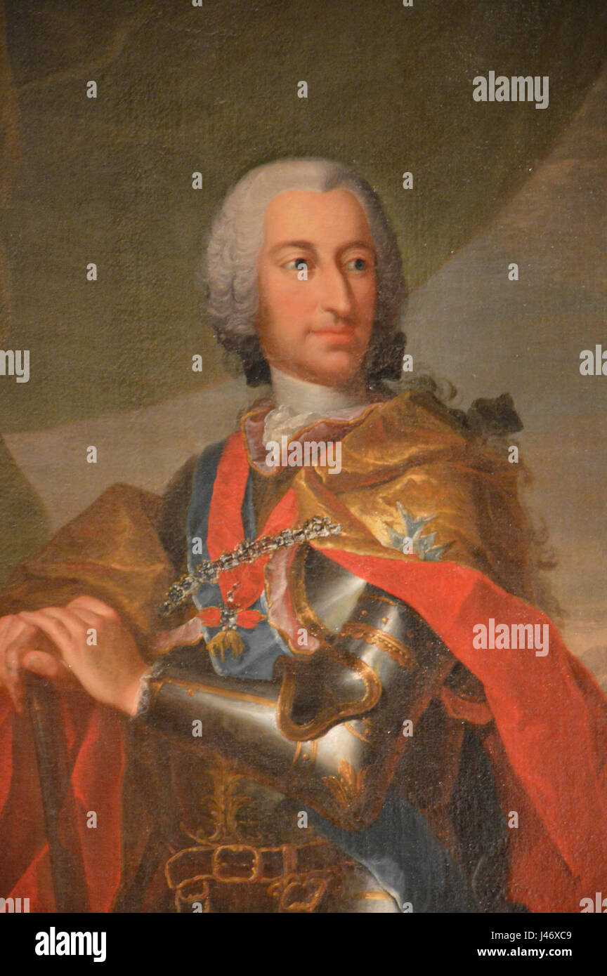 Oeser 1759 Karl VII (dettaglio) Foto Stock
