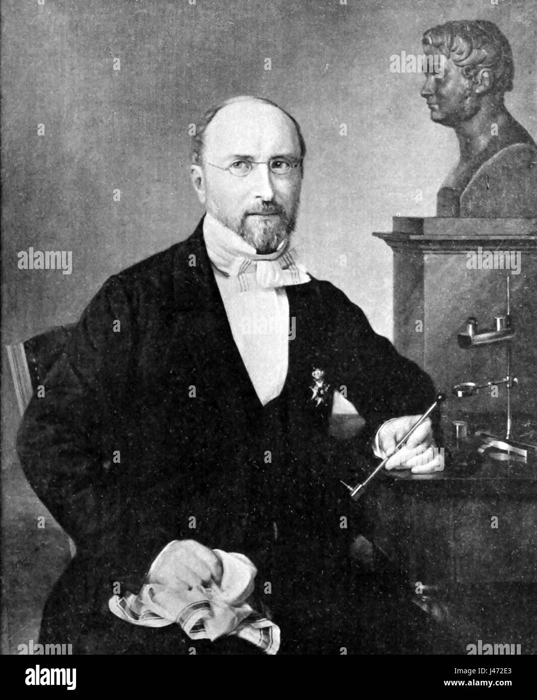 Mosander Carl Gustav bw Foto Stock