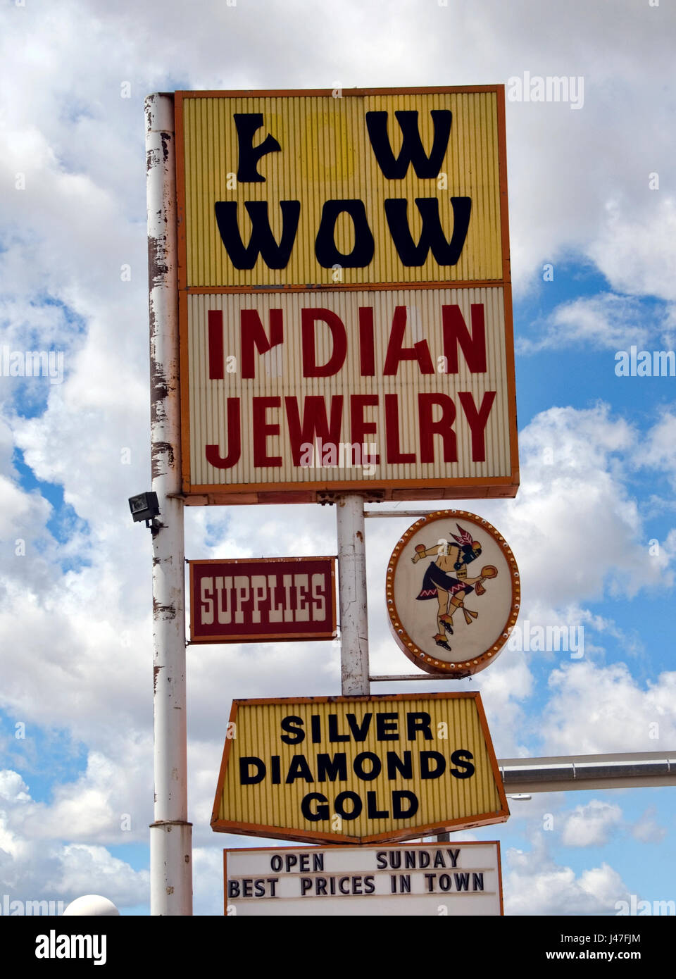 Pow Wow gioielli indiani Foto Stock