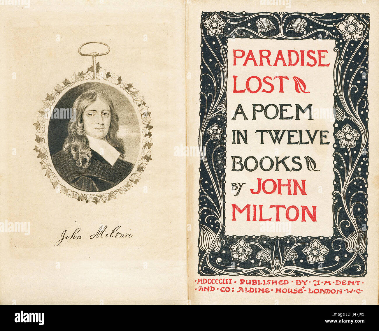 Milton Paradiso Perduto JMDent Foto Stock