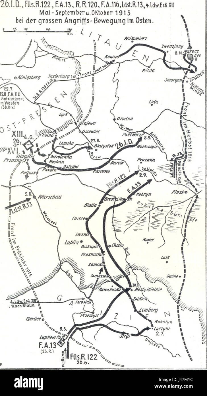 Oktober 1915 im Osten Foto Stock
