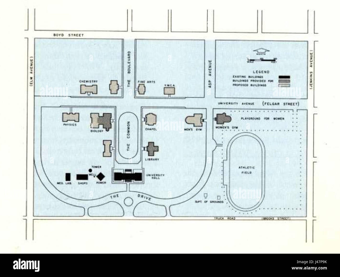 OU Nord piano ovale Foto Stock