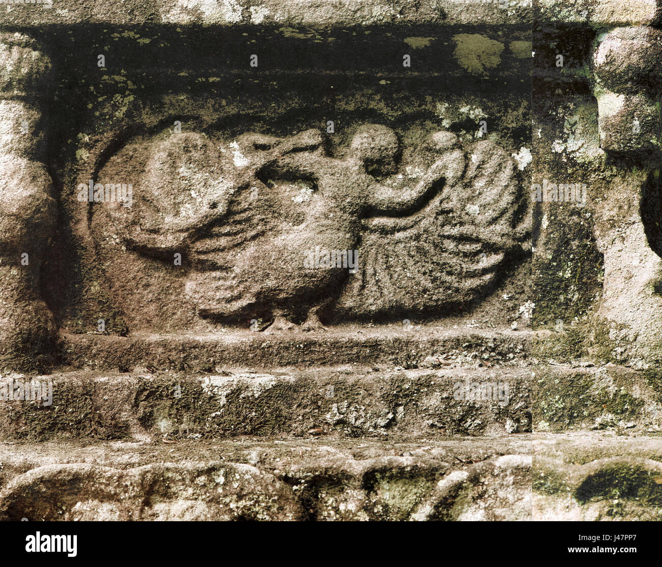 La North Stupa di Yeongoksa a Gurye, Corea, è una struttura buddista significativa, nota per il suo valore culturale e storico nell'architettura coreana e nel patrimonio religioso. Foto Stock