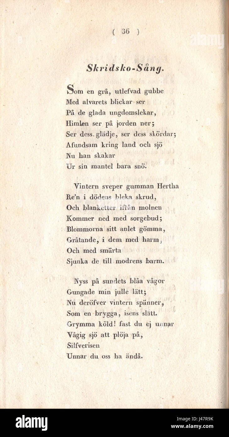 Norrlands Blommor, pagina 36, presenta una rappresentazione artistica di specie floreali native della Svezia settentrionale. La pagina mostra vibranti illustrazioni botaniche di vari fiori, che riflettono la ricca flora della regione e i diversi ecosistemi. Foto Stock