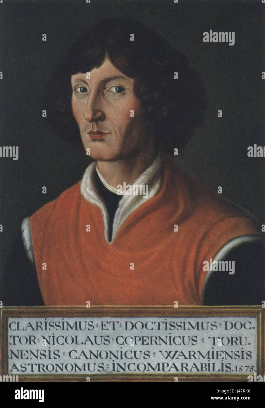 Nikolaus Kopernikus è il famoso astronomo, e questo riferimento si riferisce probabilmente a un'opera o manoscritto tenuto allo Staatsbibliothek di Cracovia. I suoi contributi innovativi all'eliocentrismo sono rinomati nella storia scientifica. Foto Stock