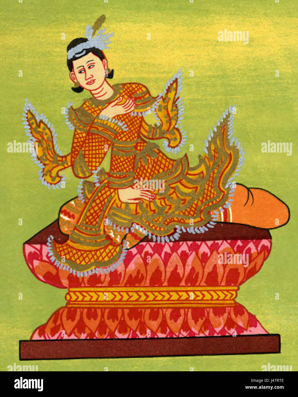 Myaukhpet Shinma Nat è una divinità birmana, spesso associata alla protezione e alla guarigione nel folklore locale. Questa figura fa parte del ricco patrimonio spirituale del Myanmar, che incarna elementi della religione locale e dei sistemi di credenze, riflettendo la diversità culturale e religiosa della regione. Foto Stock