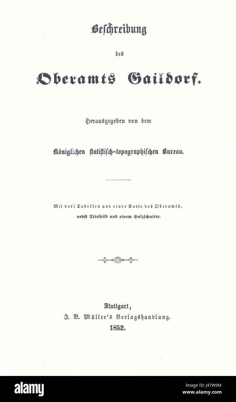 OAGaildorf Titel Foto Stock