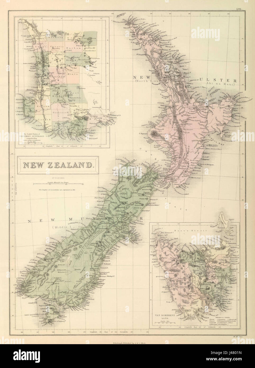 Nuova Zelanda 1854 Foto Stock