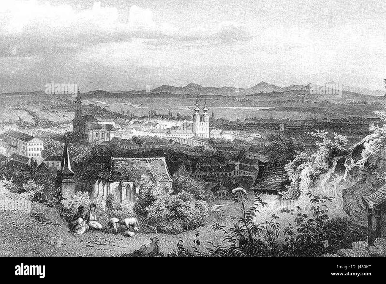 Miskolc vecchia immagine Foto Stock