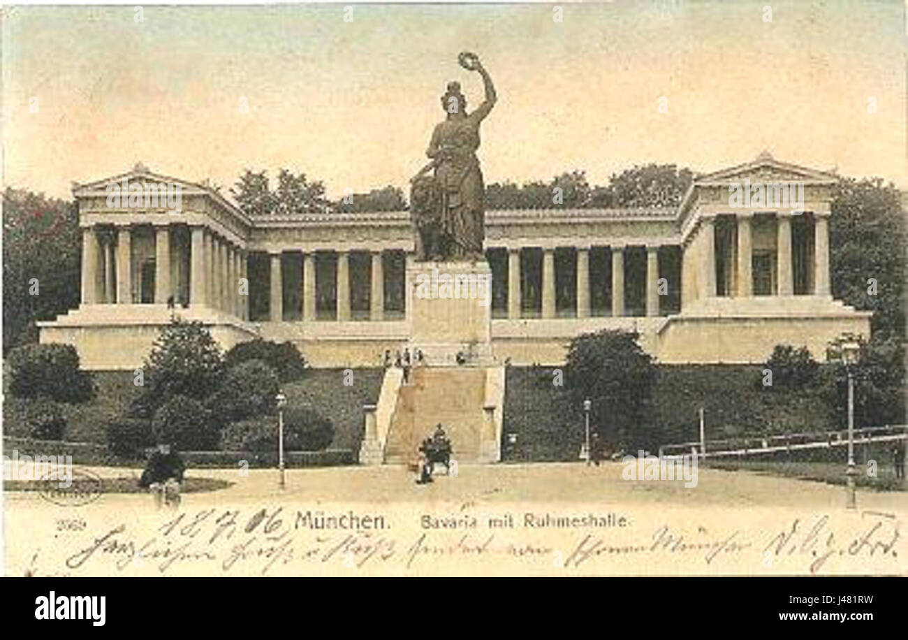 Monaco di Baviera Baviera cartolina ca.1900 Foto Stock