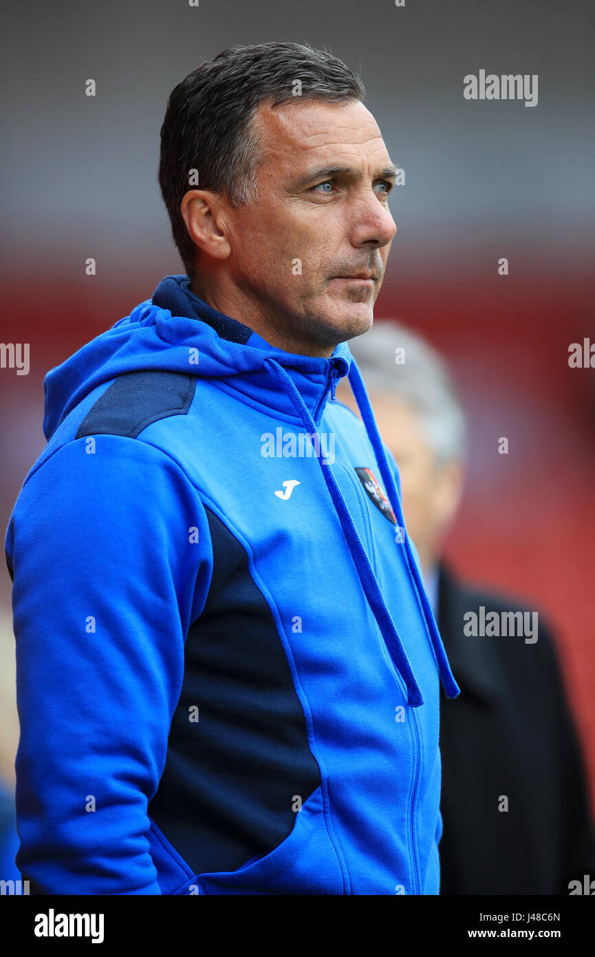 Exeter City first-team coach Andy Tillson Foto Stock