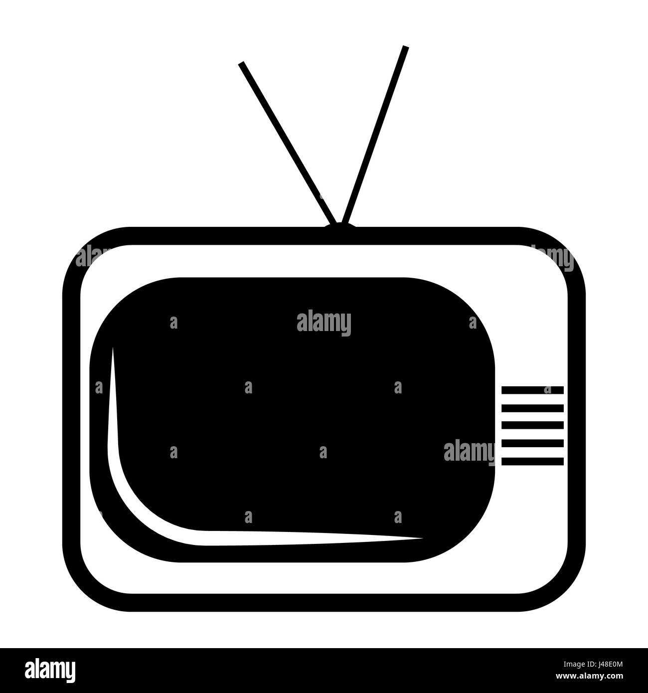 Icona della TV Foto Stock