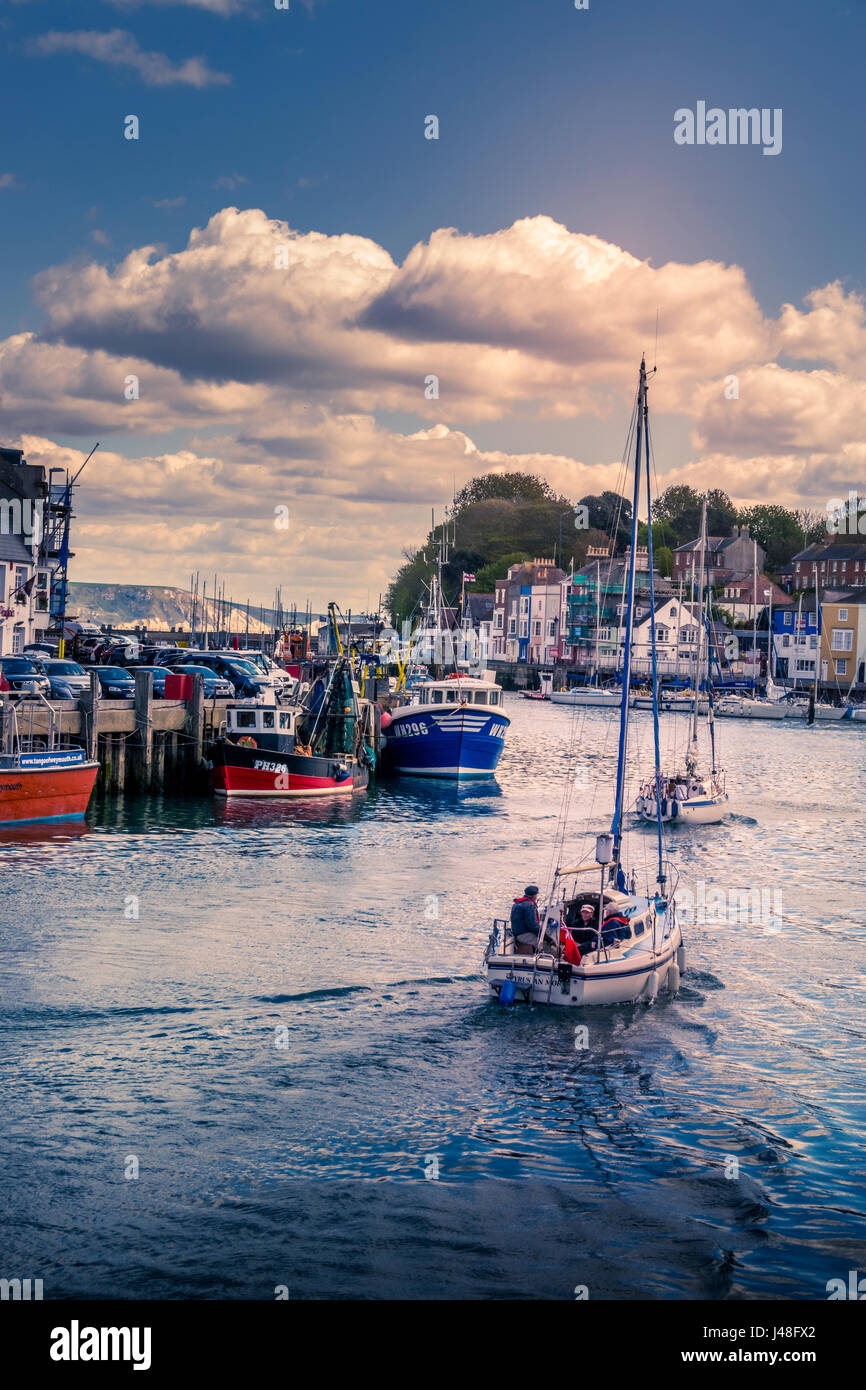 Marina di Weymouth Dorset, Inghilterra Foto Stock