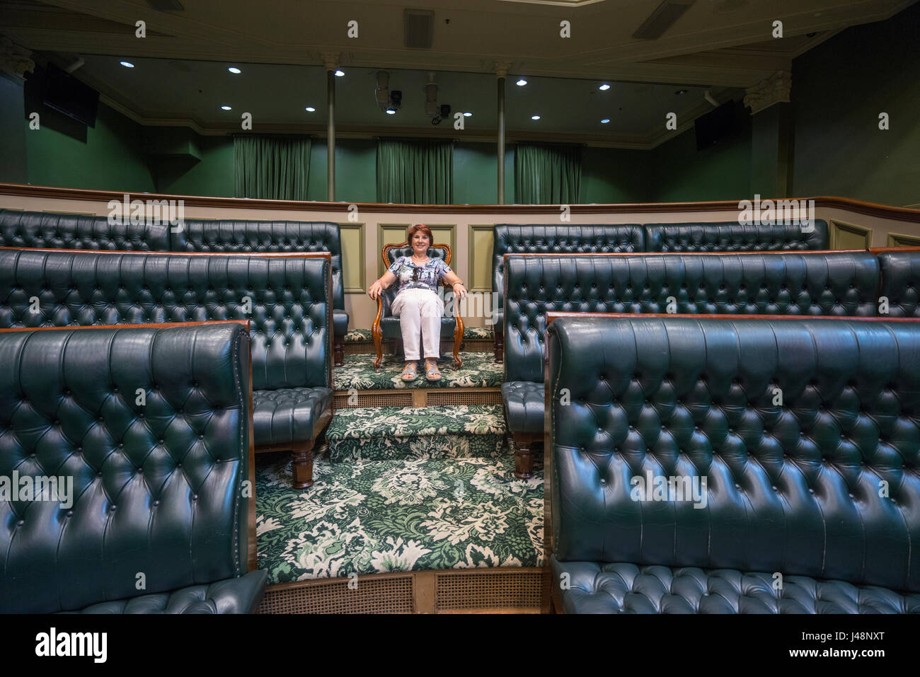 Un seggio in Parlamento all'Assemblea Legislativa Camera del Nuovo Galles del Sud il Parlamento durante la Sydney aperto Foto Stock