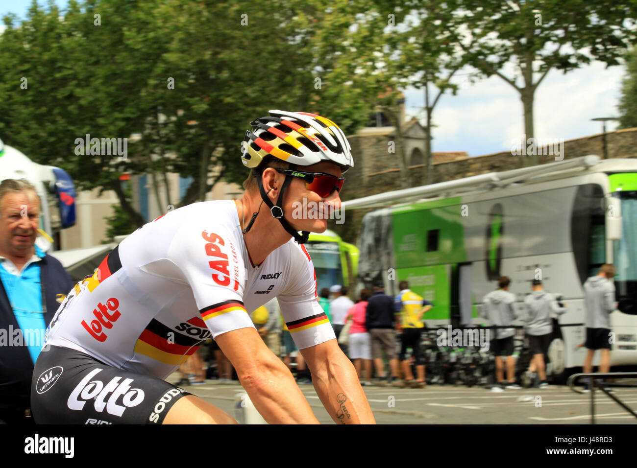 Andre Greipel al Tour de France Foto Stock