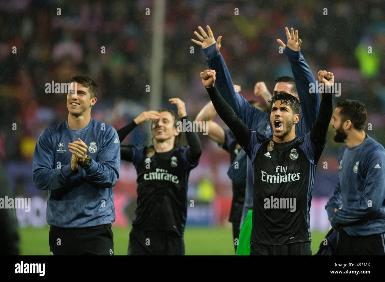 Madrid, Spagna. Il 10 maggio, 2017. durante la Champions League semifinale, seconda gamba partita di calcio tra Atlético de Madrid e il Real Madrid in Spagna a Madrid, mercoledì 10 maggio 2017 Credit: Gtres Información más Comuniación on line,S.L./Alamy Live News Foto Stock