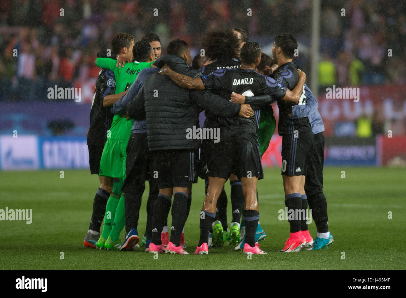 Madrid, Spagna. Il 10 maggio, 2017. Marcelo durante la Champions League semifinale, seconda gamba partita di calcio tra Atlético de Madrid e il Real Madrid in Spagna a Madrid, mercoledì 10 maggio 2017 Credit: Gtres Información más Comuniación on line,S.L./Alamy Live News Foto Stock