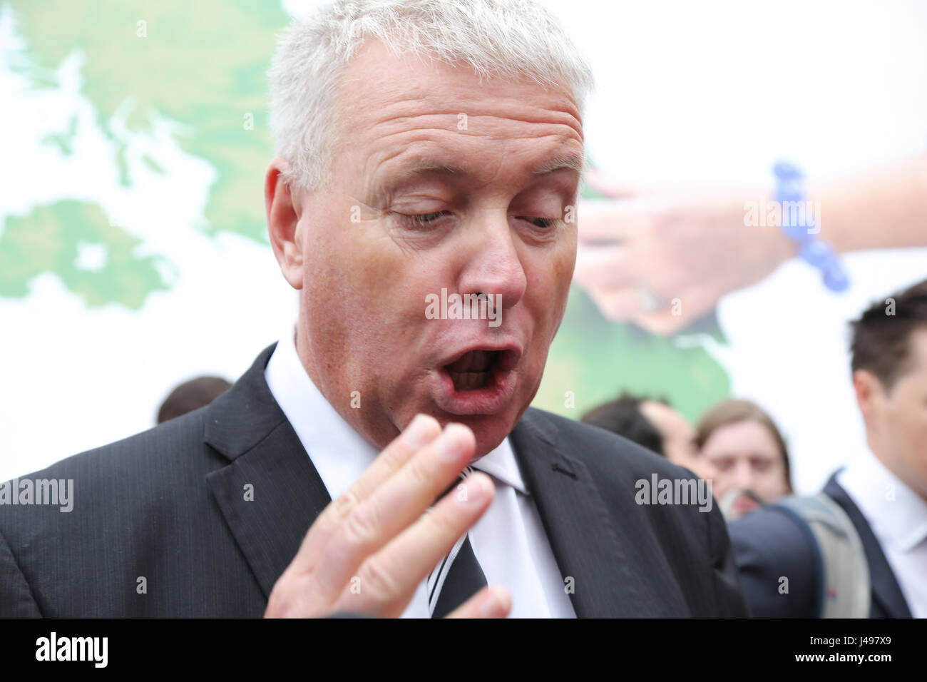 Londra, Regno Unito. 11 Maggio, 2017. Ian Lavery MP lancia del partito laburista della elezione generale poster della campagna. Credito: Dinendra Haria/Alamy Live News Foto Stock