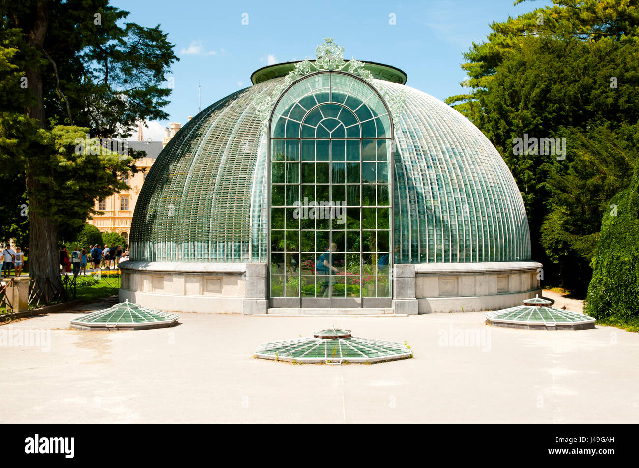 Giardino Botanico Di Cupola Di Vetro a Milwaukee Fotografia Editoriale -  Immagine di giardino, vetro: 208002357