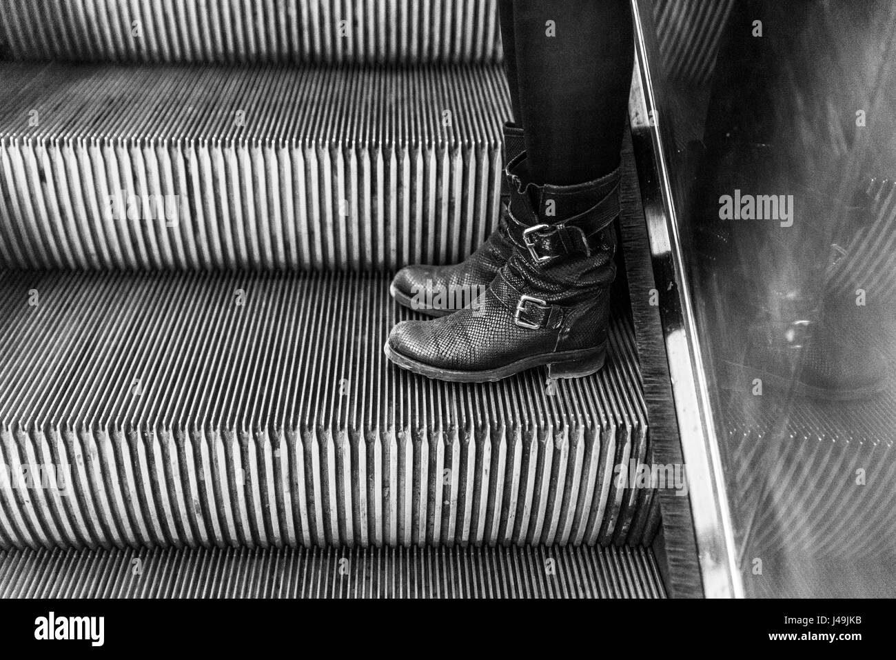 Siete pronti stivali? La metropolitana di Parigi Foto Stock