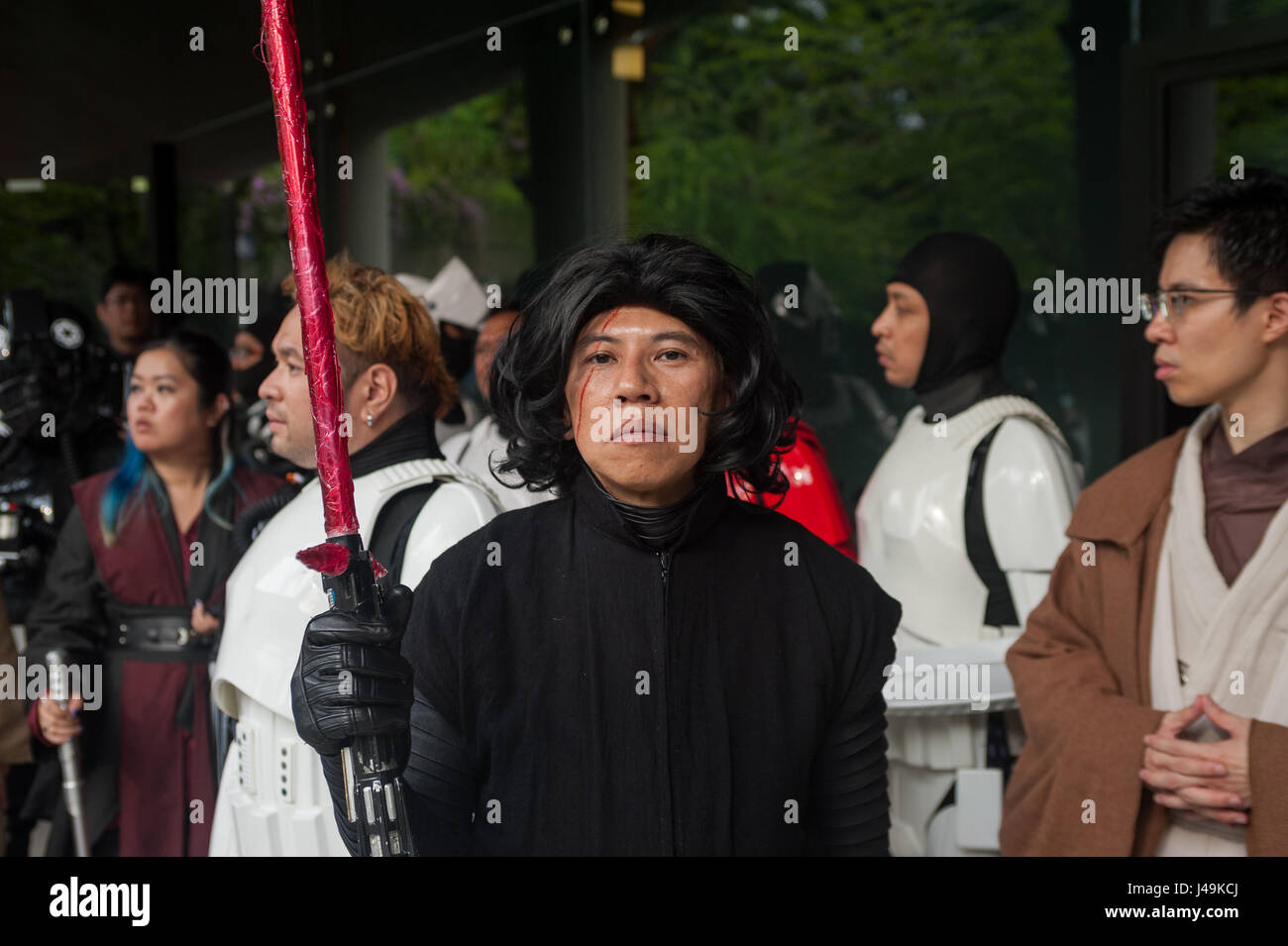 06.05.2017, Singapore, Repubblica di Singapore, in Asia - i fan di Star Wars vestiti con i loro costumi raccogliere durante l'annuale Star Wars evento. Foto Stock