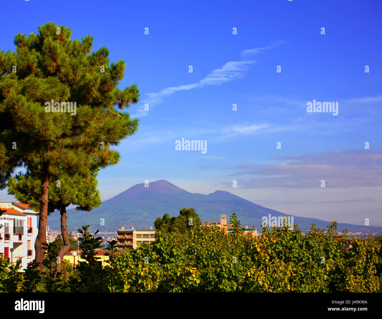 Vulcano Vesuvio, Castellammare di Stabia, Campania, Italia Foto Stock