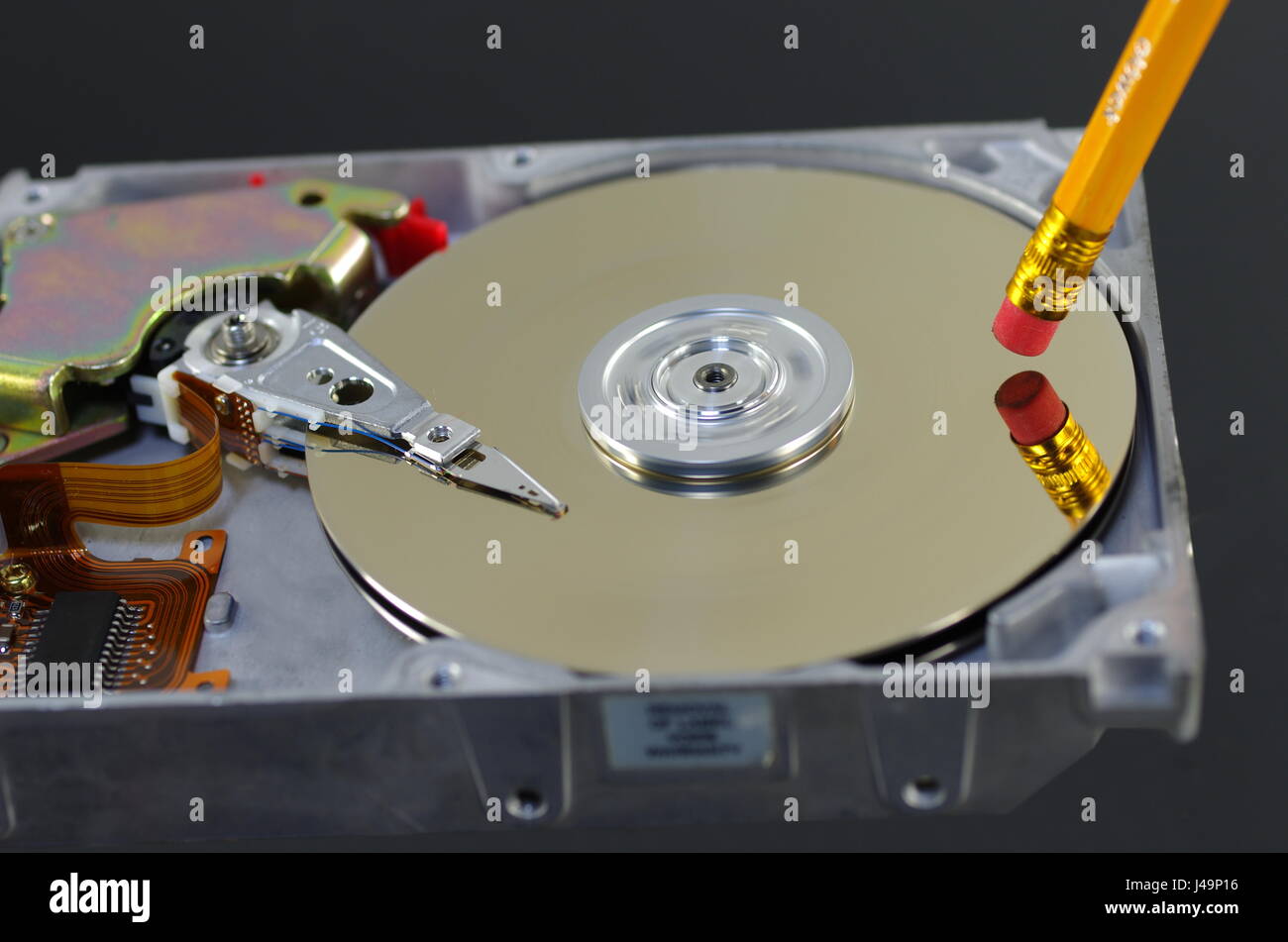 Cancellazione simbolico da un disco dati Foto Stock