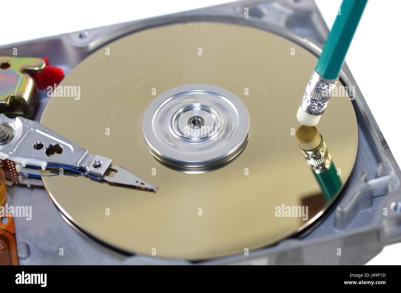 Cancellazione simbolico da un disco dati Foto Stock