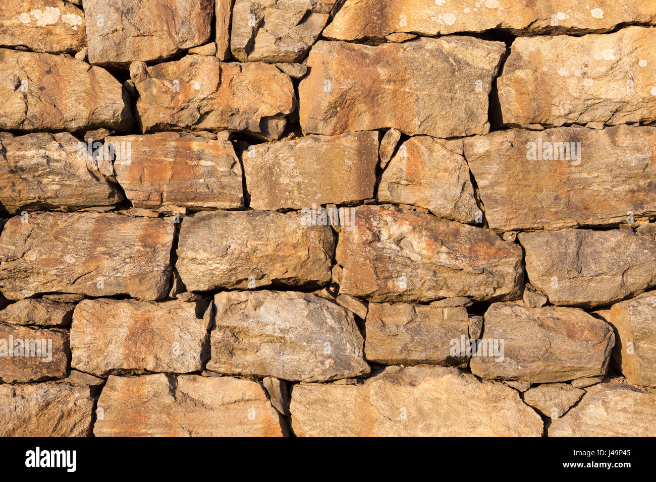 Grande muro di pietra Foto Stock