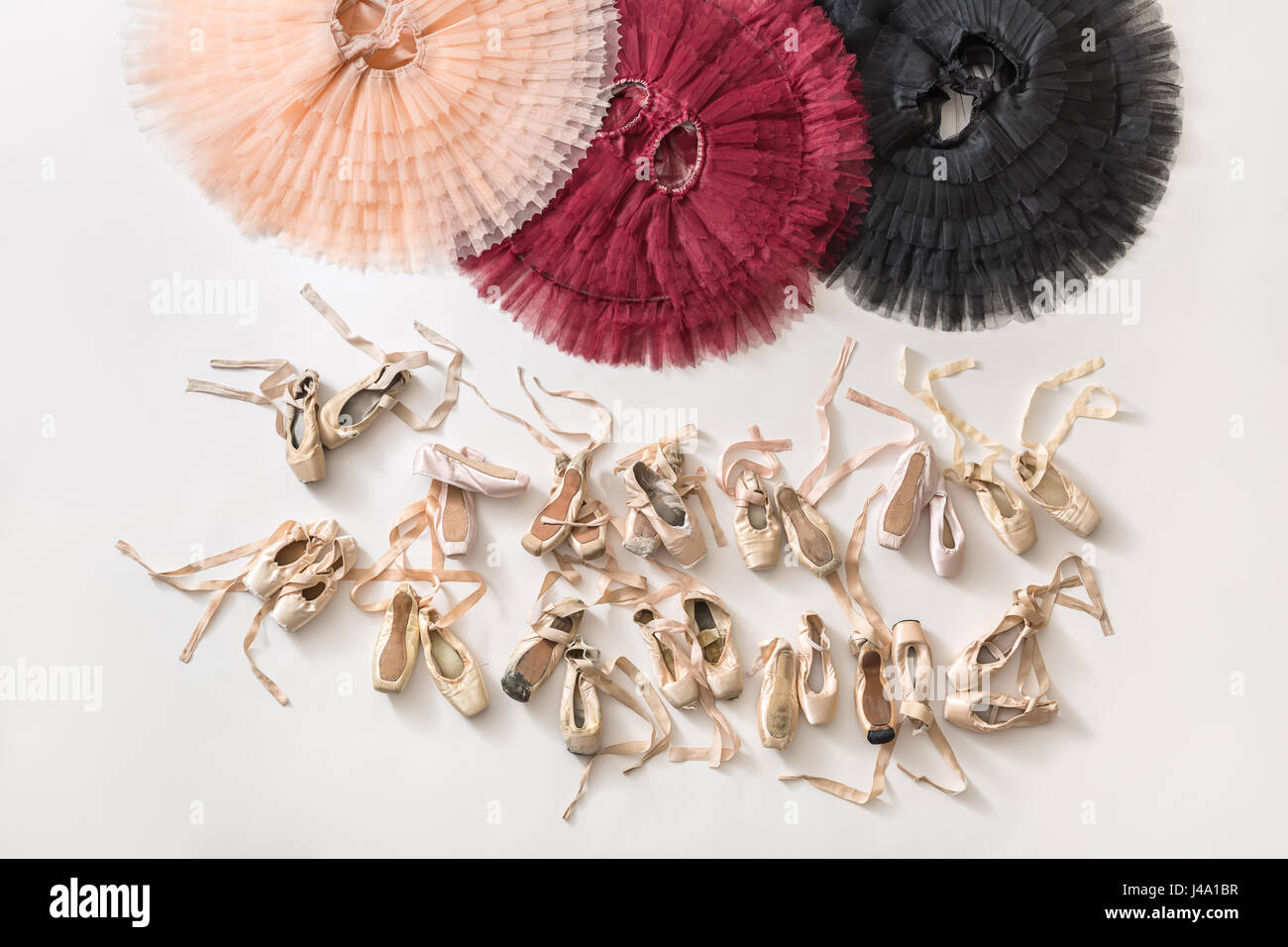 Tutus e scarpe da ballo Foto Stock