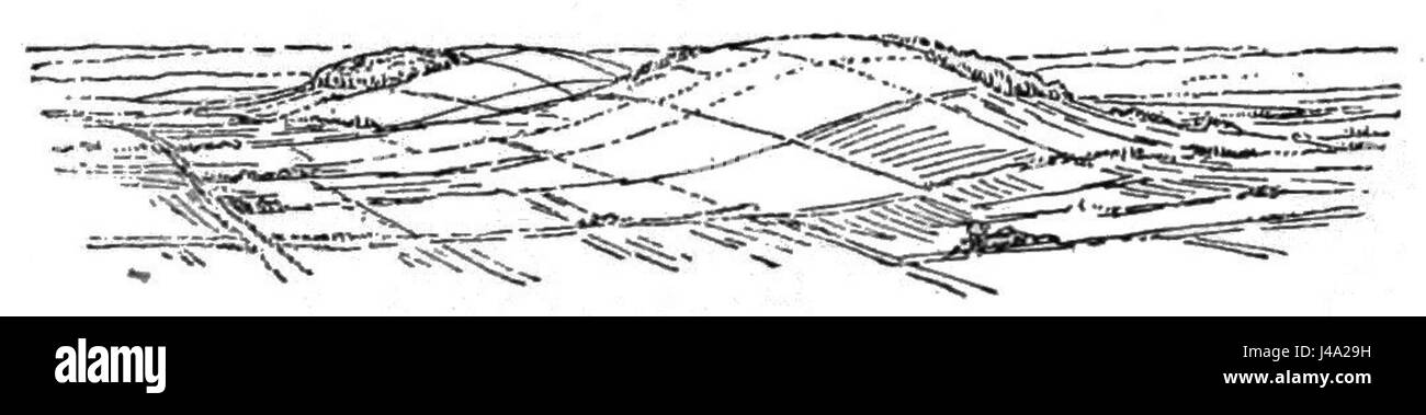 PSM V40 D235 raffigura una cresta vulcanica in Groenlandia. L'immagine fornisce informazioni sulle caratteristiche geologiche della regione, mostrando l'attività vulcanica e il terreno accidentato caratteristico dell'ambiente naturale della Groenlandia. Foto Stock