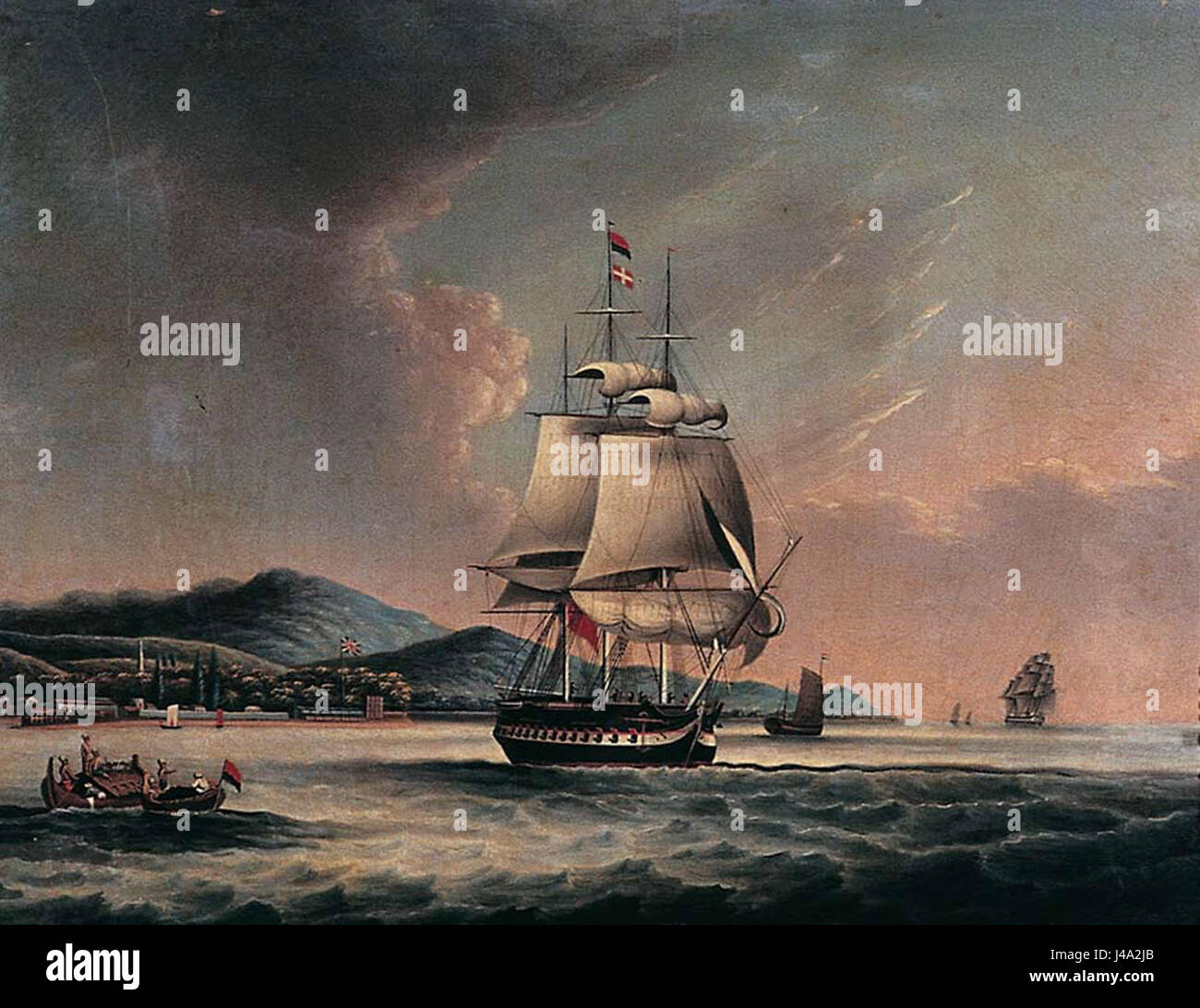 Il Museo Penang ospita una significativa collezione di dipinti storici, che mostrano il ricco patrimonio culturale e le tradizioni artistiche di Penang e Malesia. Le opere forniscono un'idea della storia e dello sviluppo artistico della regione. Foto Stock