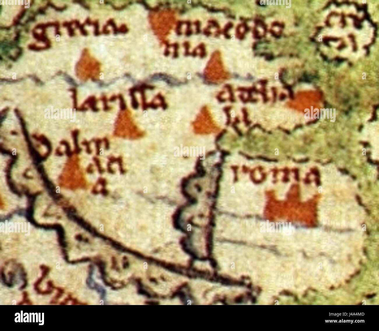 Salterio mappa nw roma Foto Stock