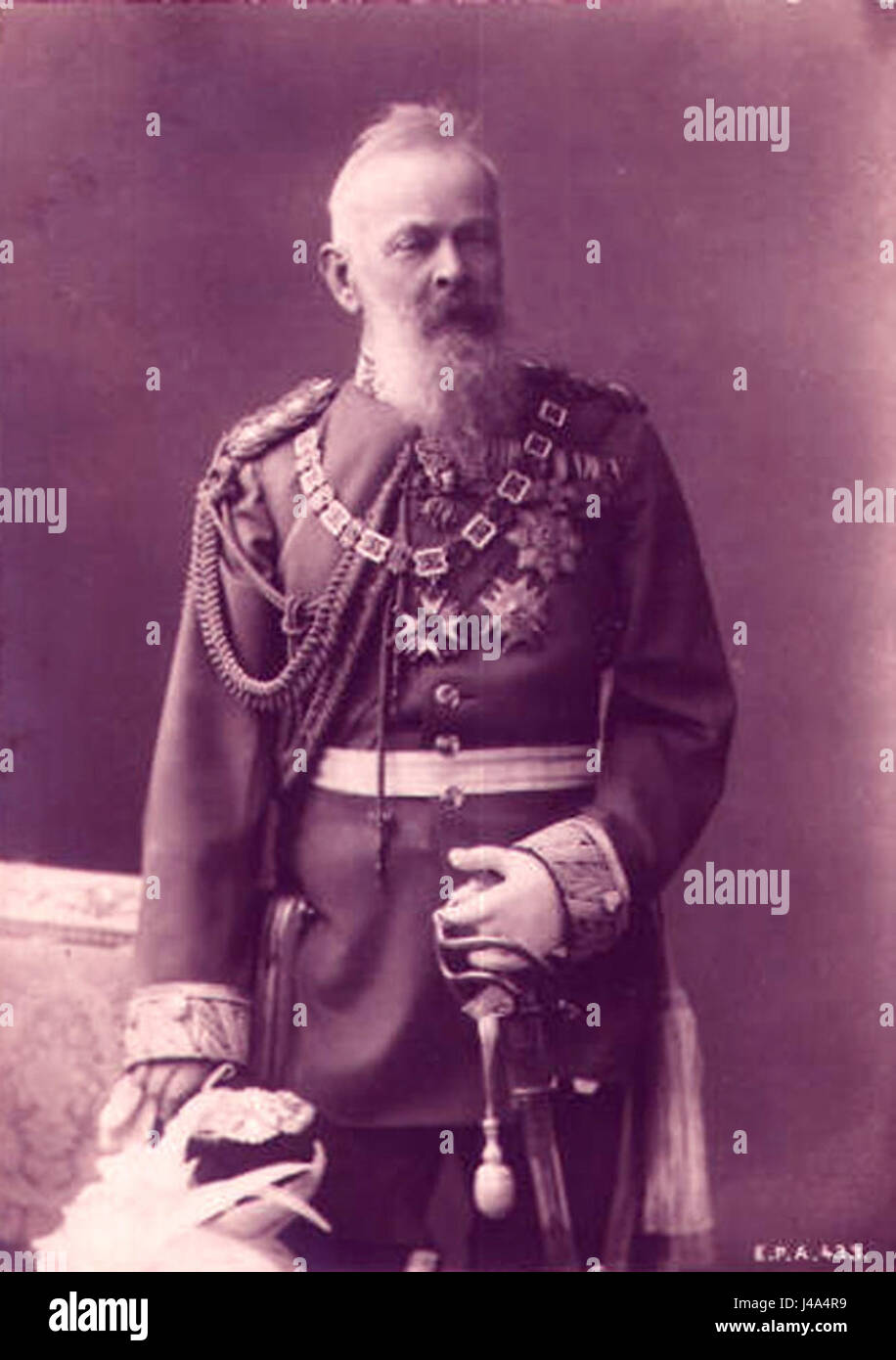 Un ritratto o riferimento storico al principe reggente Luitpold di Baviera, una figura chiave nella storia bavarese, particolarmente noto per la sua reggenza tra la fine del XIX e l'inizio del XX secolo. Foto Stock