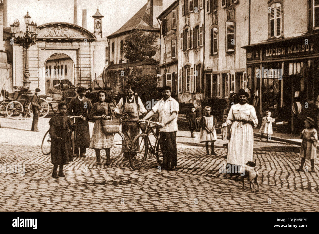 Place de la soluzione salina, Dieuze 092 Foto Stock