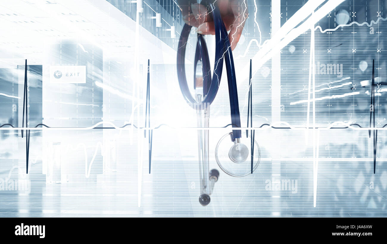 La medicina moderna concezione di cardiologia Foto Stock